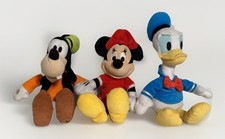Disney 10 Inch Plush Lot Minnie Mouse Goofy Donald Duck Stuffed Animal Just Play