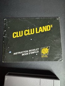 Nintendo Clu Clu Land NES 1985 CIB Unpunched Hangtab Complete In Box Black Box