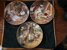 Knowles Classic Fairy Tales Plates  Goldilocks,Red Riding Hood,Three Little Pigs