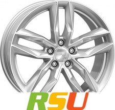 2DRV WH40 race silber lackiert 8.5x19" ET38 LK5 112 ML 57.1 Alufelgen 19 Zoll