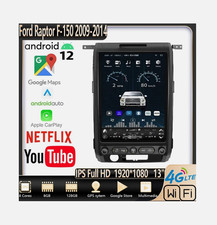 13" For Ford F-150 2009-2014 Apple Carplay Android 12 Car Stereo Radio Gps Navi
