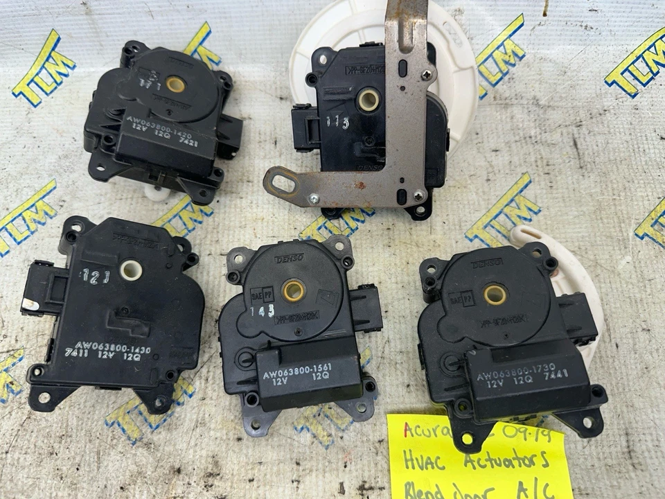 09-14 Acura TL HVAC Actuadores Mezcla Puerta Calentador Aire Set 2010 2011 2012 2013 OEM Foto 2 de 3