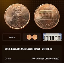 🔥2000-D Lincoln Cent with Die Chip Error On The Overse🔥