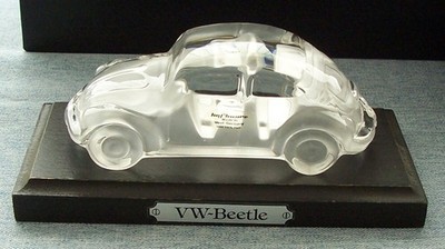 Hofbauer, Zauberkristall, VW Käfer, Bleikristallglas Auto, + Sockel, sehr guter Zustand