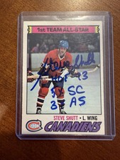 Steve Shutt  Autographed 1976-77 OPC #120 1st Team All Star Card Multi-inscribed