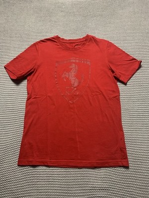 Puma Ferrari T-Shirt Männer Retro rot Größe S
