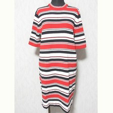 MARC JACOB pile border dress M4007268 size XS red white black Women USED