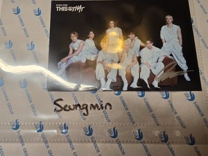 スキズスンミン直筆サイン Stray Kids Seungmin Signed for sale | eBay