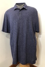 Old Navy New Polo Shirt Soft Washed Mens XXL Golf Short Sleeve Blue Heather