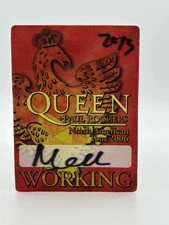Queen + Paul Rodgers Original Wortking Back Stage Pass 2006 American Tour