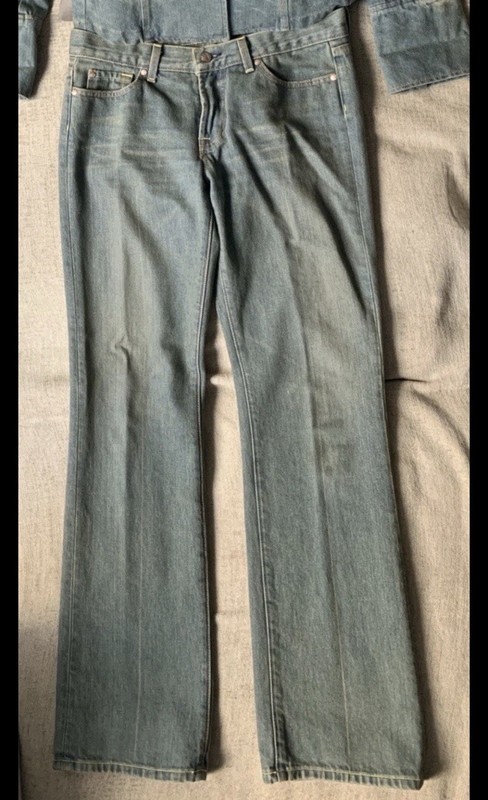 Bebe  Denim Pants Bootleg Jeans  Women Size S / waist 30 Color Green Blue USA
