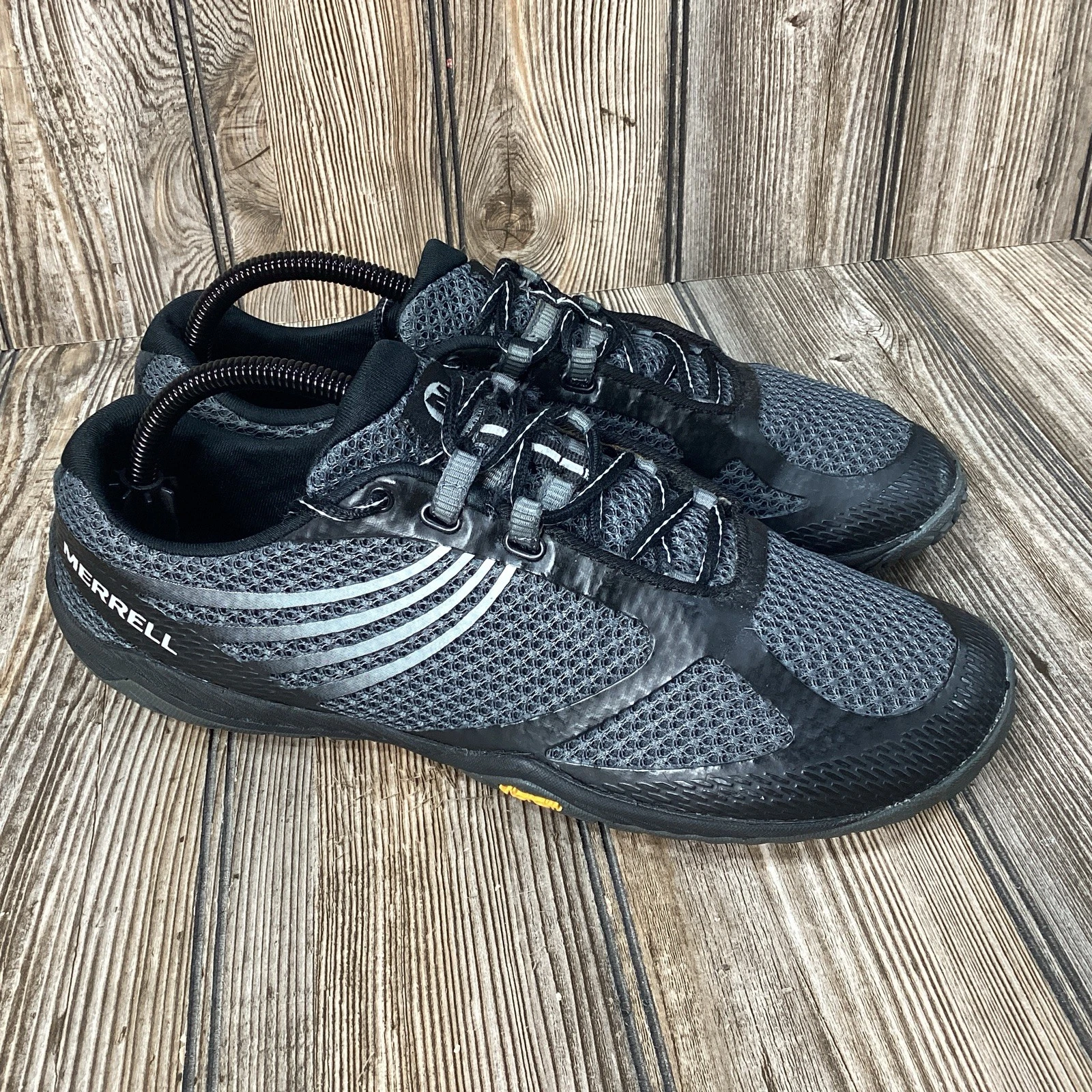Merrell Womens Pace Glove 3 Trail Running US 9.5 Black Barefoot Minimalist Shoes