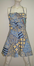 1940s Vintage Seaplay One Piece Swimsuit Blue Lined Bloomers Bathing Suit Pinup