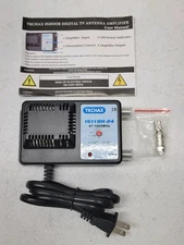 Antenna Amplifier Digital Tv Signal Booster Adjustable Gain 24 Db 47-1000 MHz