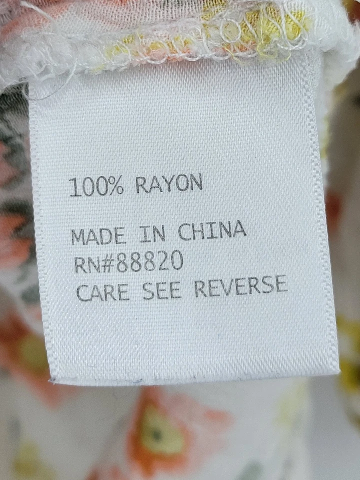 Кексы и кашемир Топ женщин большой цветочный со сборками длинным рукавом богемное крестьянин - Изображение 4 из 4