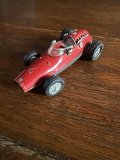 1950s Key Wind Schuco 1040-1 Micro Racer Yellow Ferrari Made In Western Germany
