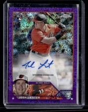 2023 Topps Chrome Update #AC-JLE Josh Lester Autographs Purple Speckle SN,AU