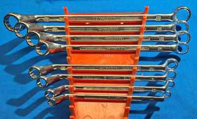 Wurth Zebra Powerdriv  (12-Pt) METRIC 22-6mm Box End Wrench Set Deep Offset 8 Pc
