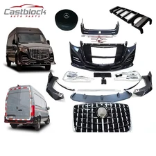 For 18~25 Mercedes-Benz Sprinter1500 W907 Upgrade Bumper + Ladder+Tire Cover