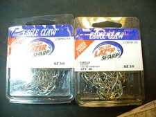 2 Eagle Claw Lazer Sharp L197f Size 30 Circle Sea 2 - 40 Packs Fishing Hooks
