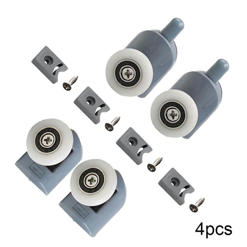 1 Set Zinc Alloy Shower Door Rollers Runners Wheels Pulleys Replace Sliding Part - Picture 3 of 9