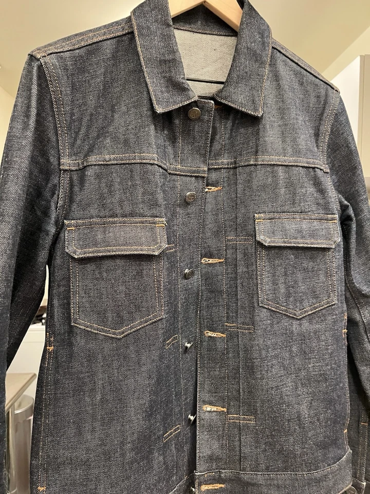 A.P.C. Size M SelvedgeCotton Denim Jacket - Image 2 of 4