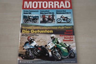 3) Motorrad 04/1978 - Yamaha RD 400 Matheis und K - Honda CBX 1000 Super Sport