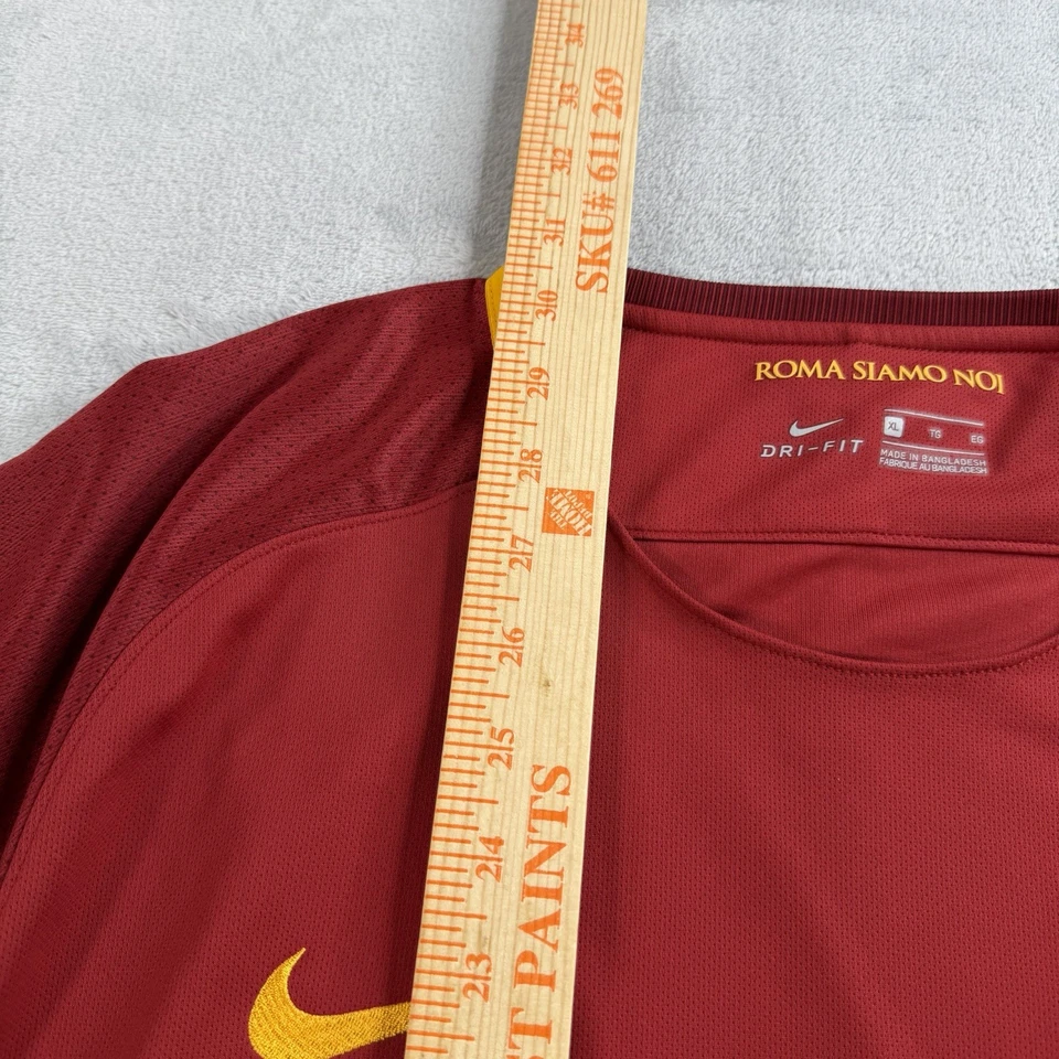 Camiseta de fútbol Nike Dri-Fit AS Roma Siamo Noi 2017 roja para hombre XL Performance Italia Foto 4 de 4
