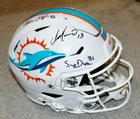 DAN MARINO , MARK CLAYTON & DUPER Signed Dolphins SPEEDFLEX Helmet BECKETT COA
