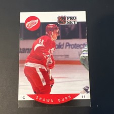 1990-91 Pro Set - Shawn Burr #66 Text Box on Back