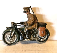 SOLDIER ON MOTORCYCLE ELASTOLIN LINEOL