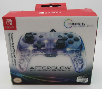 Nintendo Switch Controller PDP Afterglow Prismatic RGB LED Deluxe Audio Wired