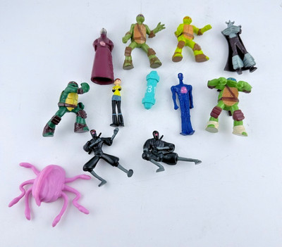 Teenage Mutant Ninja Turtles Mini Figure Lot Reader Map Playset TMNT