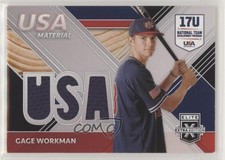 2020 Panini Elite Extra Edition USA Baseball Material Black Gage Workman 7m3