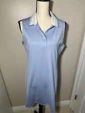 Tommy Bahama Racquet  Paddle Tennis Golf Pickleball Dress Size L Blue