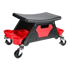  Rolling Mechanic Stool, 300 Lbs Capacity Detailing Garage Roller Chair 