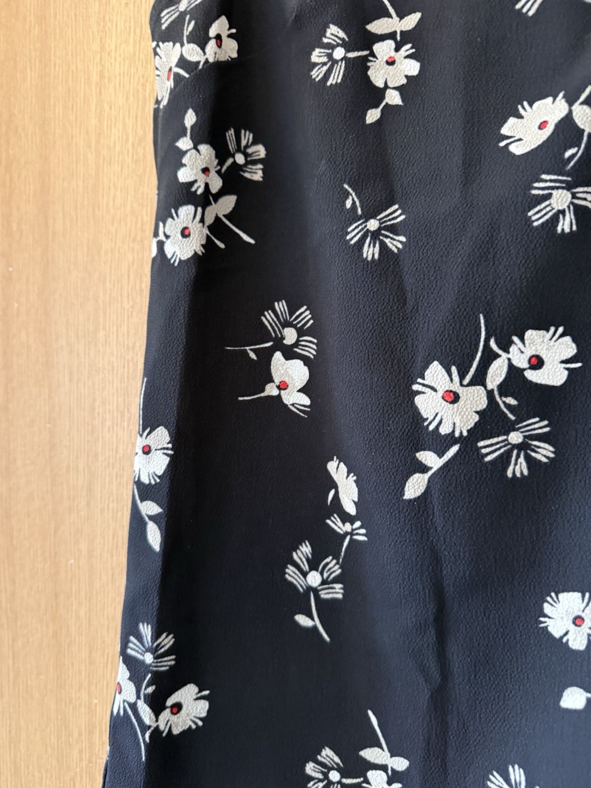 Women’s Next Black Floral Blouse Size 8 Excellent Condition image 2