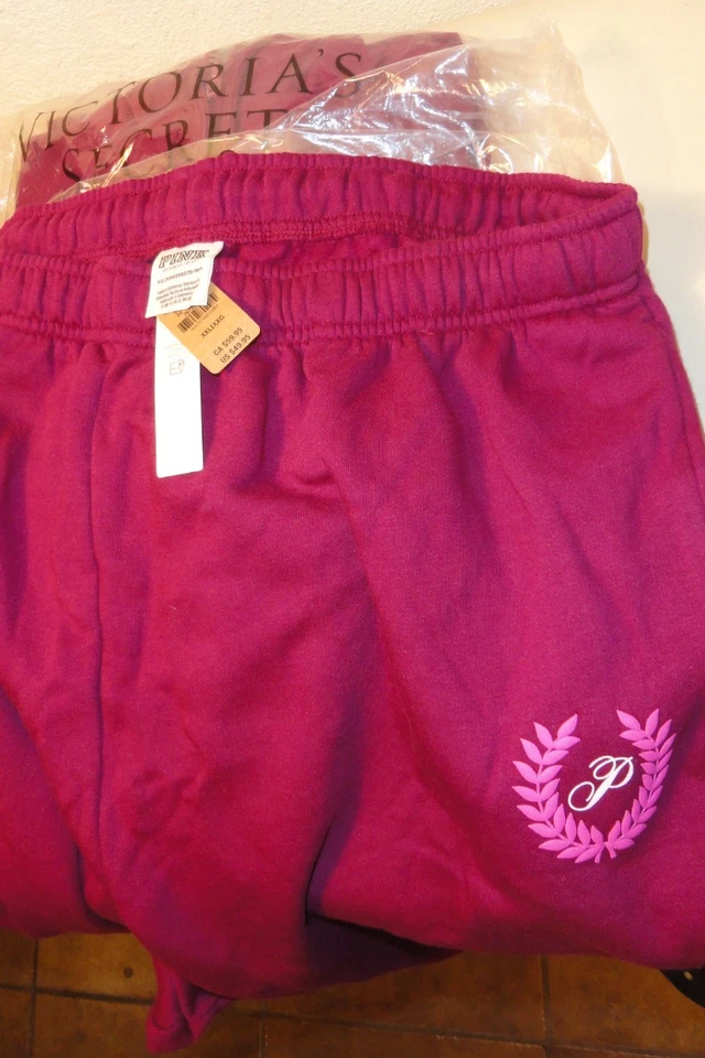 Victoria's Secret Rosa Cremallera Completa Sudadera/Pantalones Conjunto Vivid Magenta XXL Sudaderas ¡NUEVO CON ETIQUETAS!! Foto 2 de 4