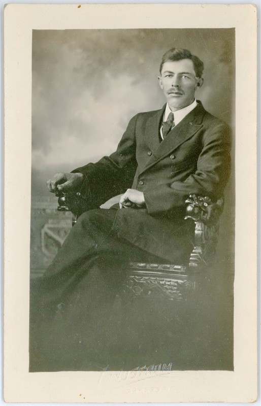 Antique 1917 RPPC Portrait by Landstrom Studio 1817 Chester Ave Bakersfield CA