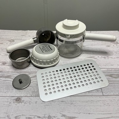 Krups Espresso Mini Replacement Parts Carafe Portafilter Basket Cap White