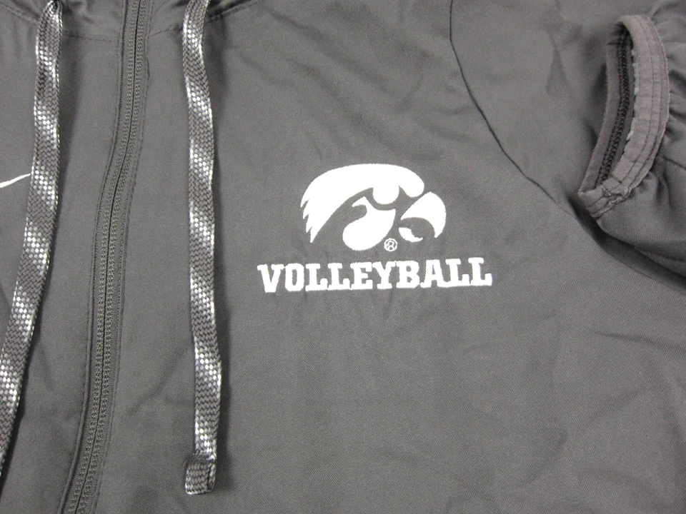 Chaqueta de equipo Iowa Hawkeyes para hombre talla grande Voleibol negro Nike Dri-Fit Foto 3 de 4