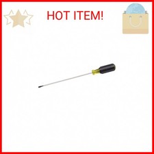 Klein Tools 601-8 3/16-Inch Cabinet Tip Screwdriver, 8-Inch, Made in USA