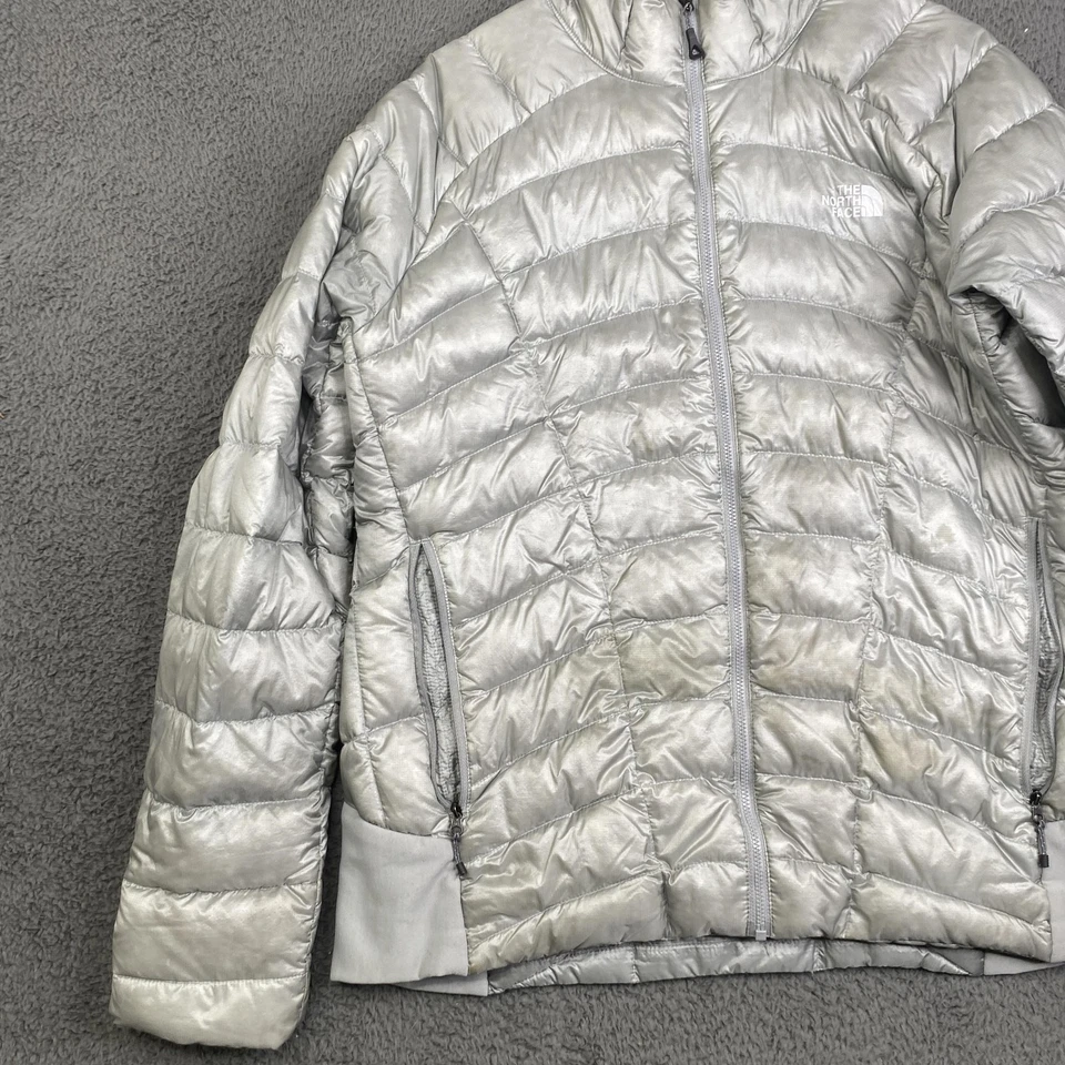The North Face Summit Series Jacket Womens Extra Large Silver Insulated Puffer - Image 2 of 4