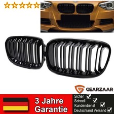 Nieren Grill Kühlergrill Doppelsteg GLANZ SCHWARZ für BMW 1er F20 F21 2011-2014