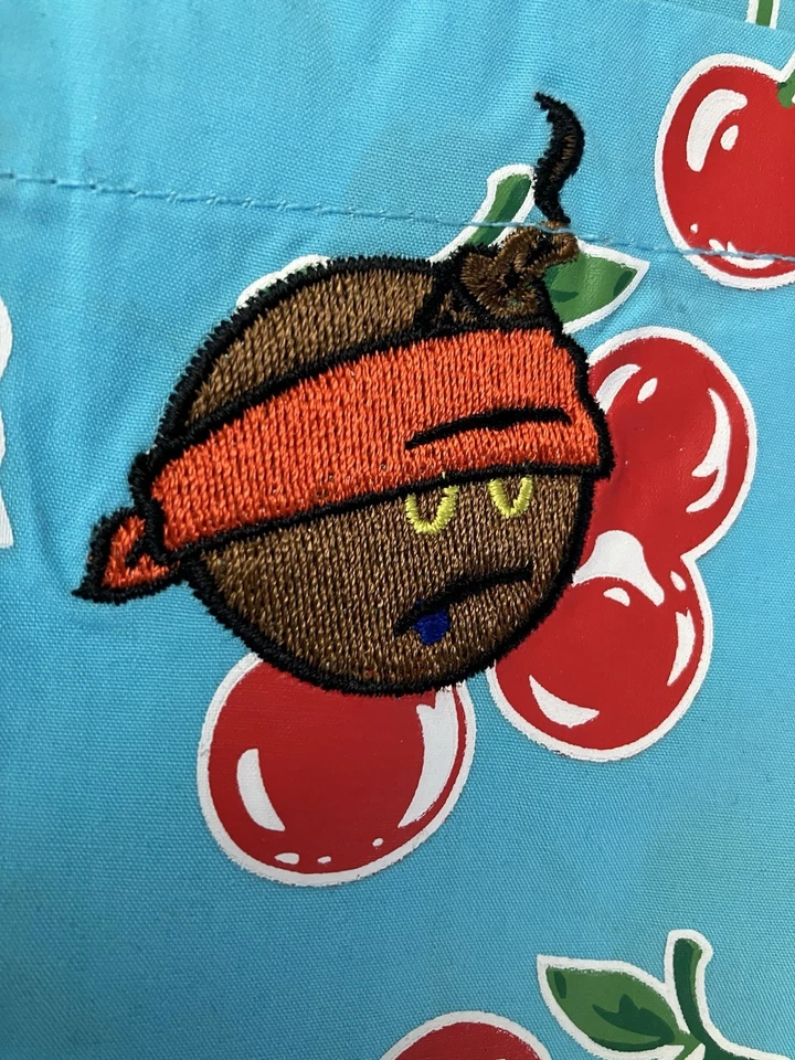 Camisa The Hundreds AOP Cherries Adam Bomb S/S Bolsillo Abotonado L Azul 2022 Foto 4 de 4
