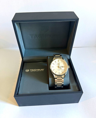 TAG Heuer Carrera Calibre 5 Auto 41mm Silver Dial SS Bracelet Day/Date