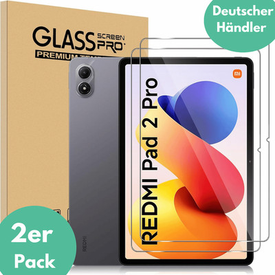 2X Schutzglas für Xiaomi Redmi Pad 2 Pro 12.1'' Display Panzerfolie Full Screen