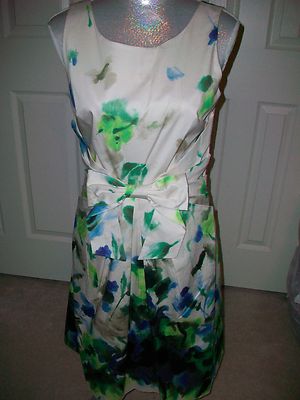 Kate Spade Wedding Belles watercolor Jillian Bow Dress size NEW