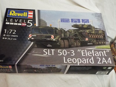 Maquette Revell 03311 1/72 - SLT 50-3 Elefant + Char Leopard 2A4 - Neuf