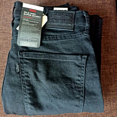 Levi's HERREN Hose  Jeans 401 Slim Taper Schwarz Gr30/32